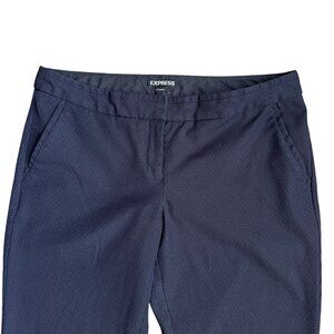 Express‎ Womens Columnist Bootcut Pants Size 10R Polyester & Rayon Blend Black